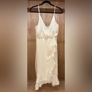 Willow Cream Wrap Dress